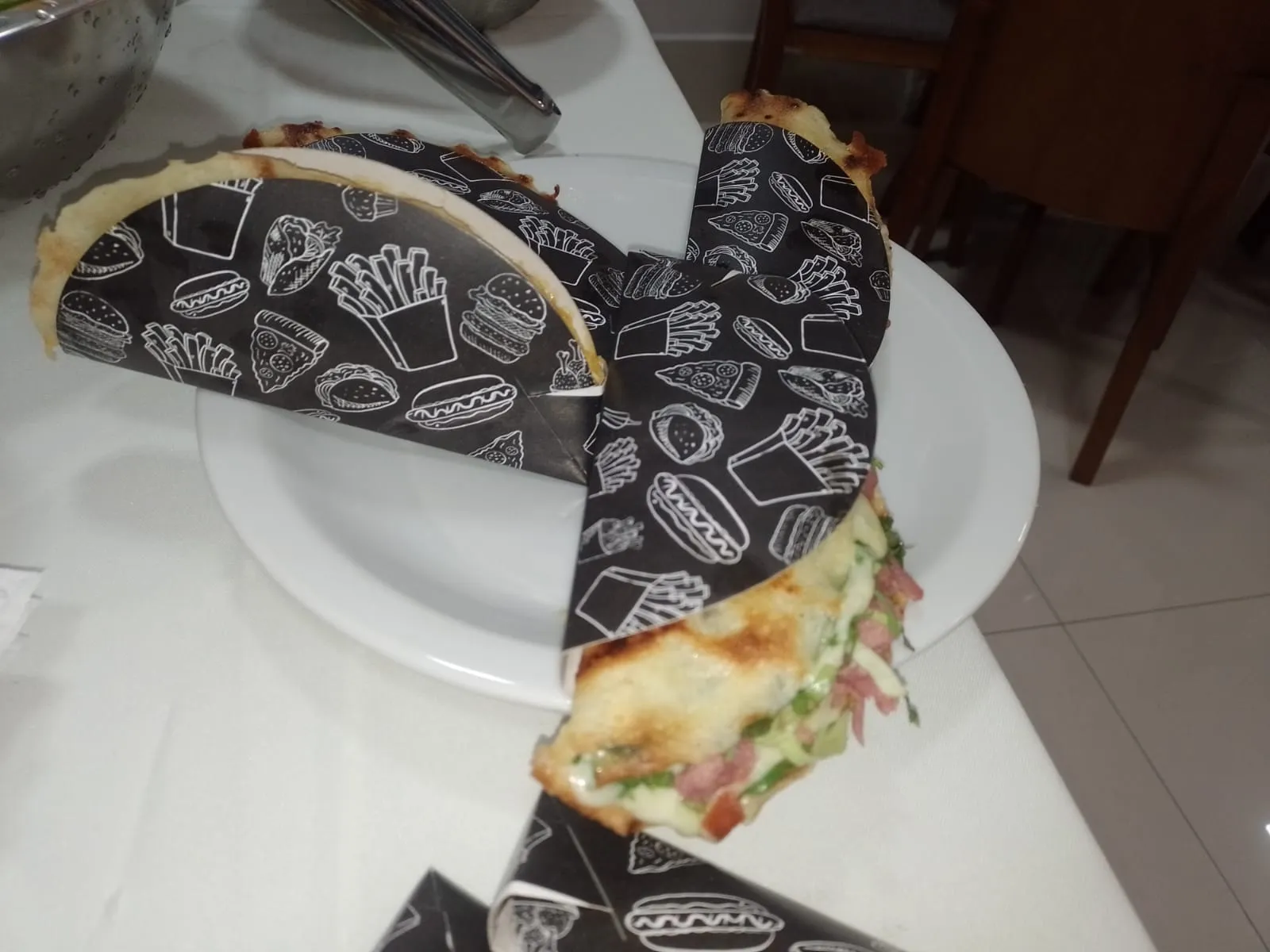 Buffet de crepe francês no cone na Mooca